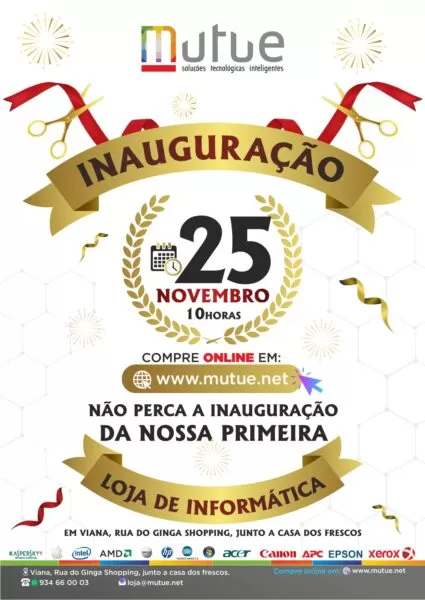 Inauguração da primeira Loja de Informática Mutue.